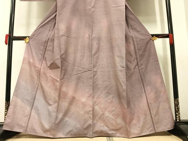 平和屋着物○石川県指定無形文化財 牛首紬 白山工房 手織り 訪問着