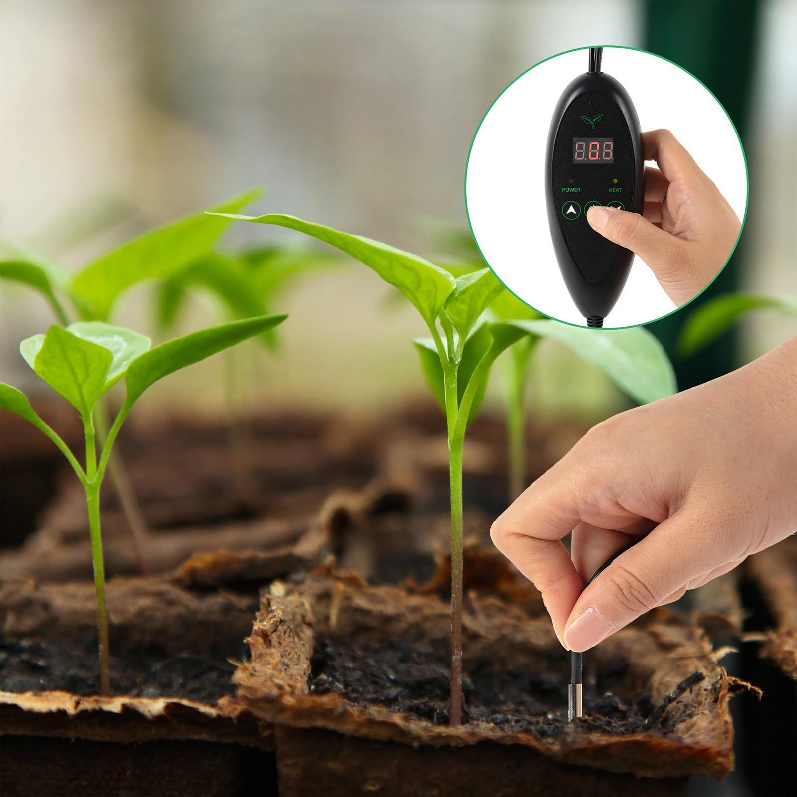 人気商品】園芸発芽マット 育苗マット サーモスタット付き 温度調節