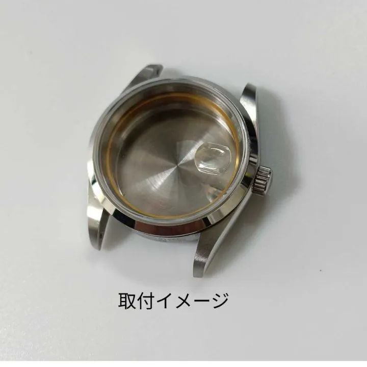 ブランド品専門の 社外部品 修理交換用 ケース用 36mm プレーン シルバー ベゼル その他