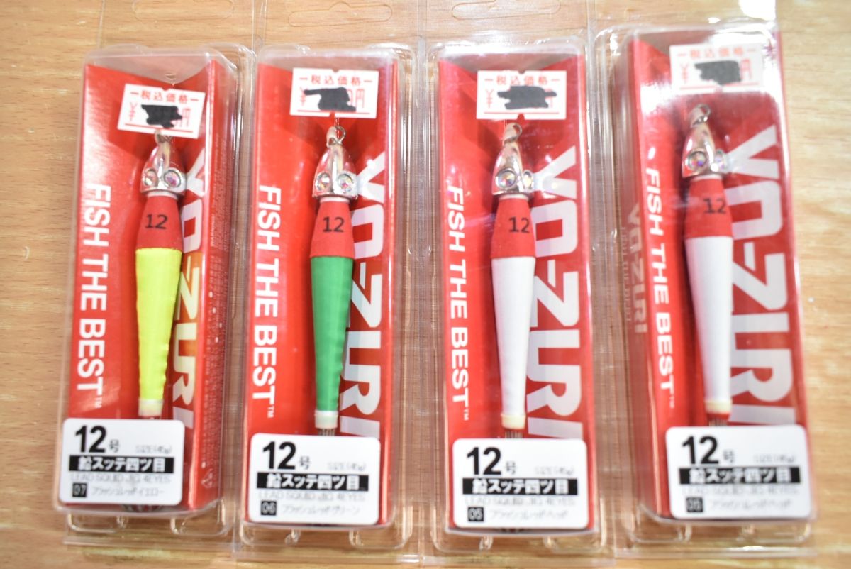ヨーヅリ 鉛スッテ 四ツ目 12～20号 16点セット YO-ZURI 剣先イカ ヤリイカ スルメイカ イカメタル 釣り 等に