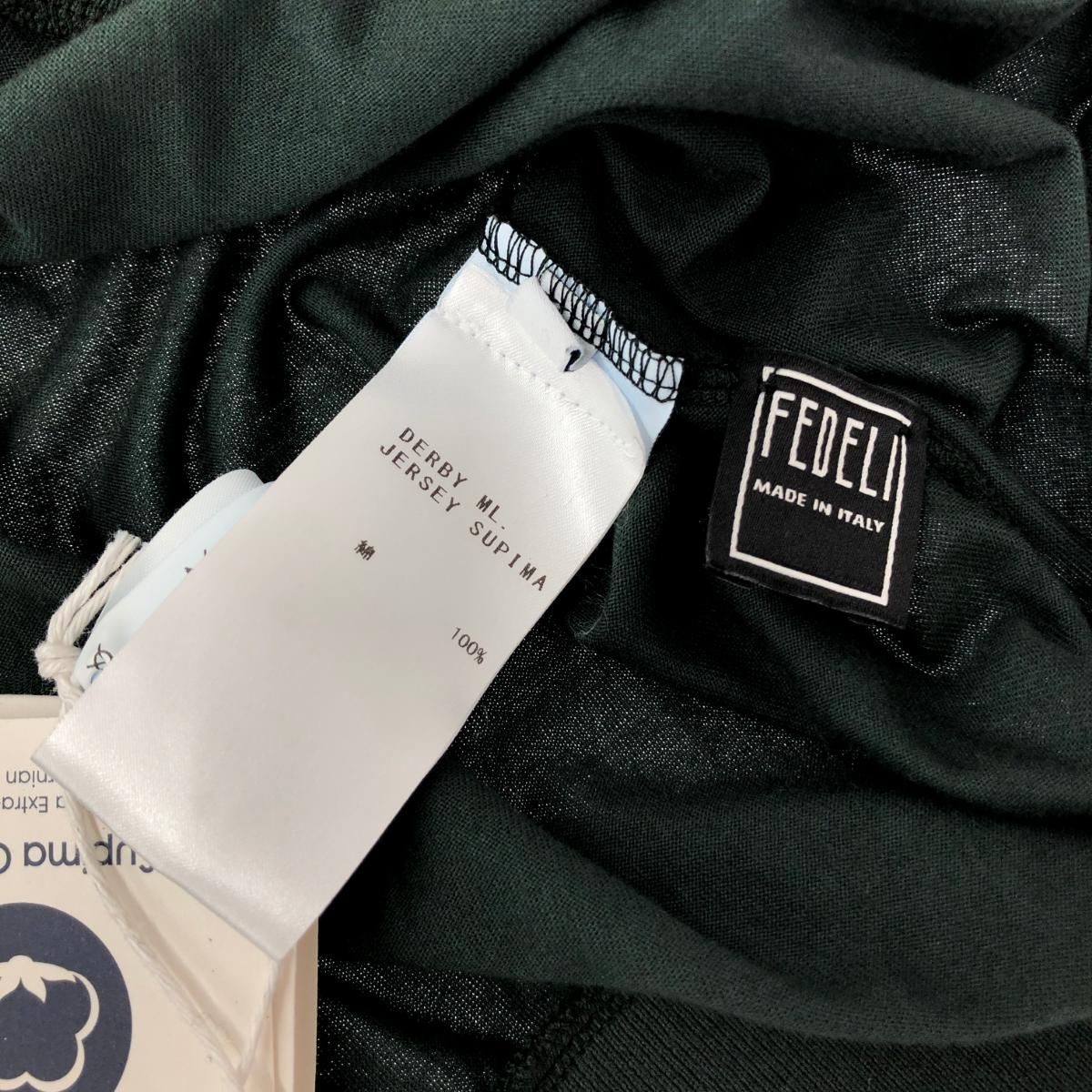 FEDELI フェデリ DERBY ML JERSEY SUPIMA タートルネック カットソー