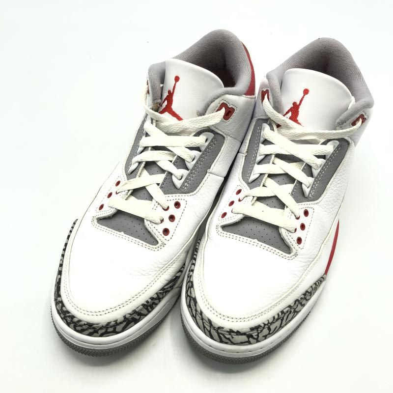 中古】NIKE Air Jordan 3 Retro OG Fire Red 2022 スニーカー 27cm 