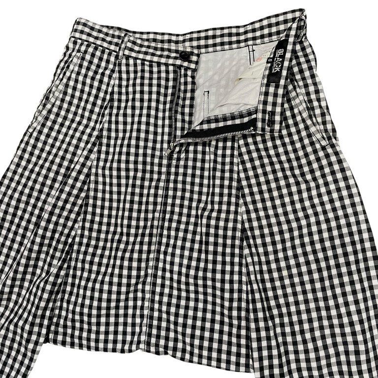 BLACK COMME des GARCONS ギンガムチェックサルエルハーフパンツ