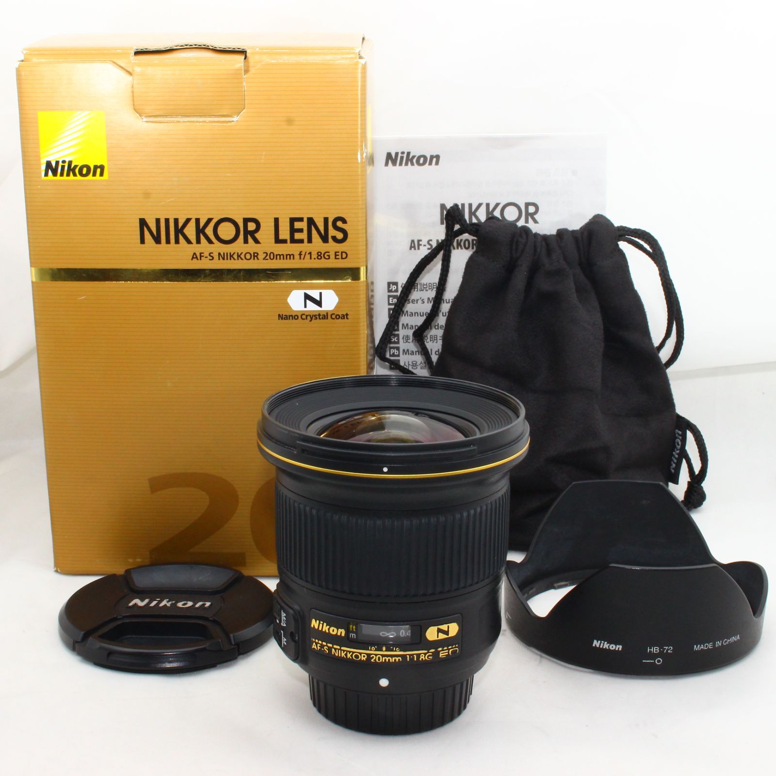 オープニング 大放出セール Nikon 単焦点レンズ AF-S NIKKOR 20mm f