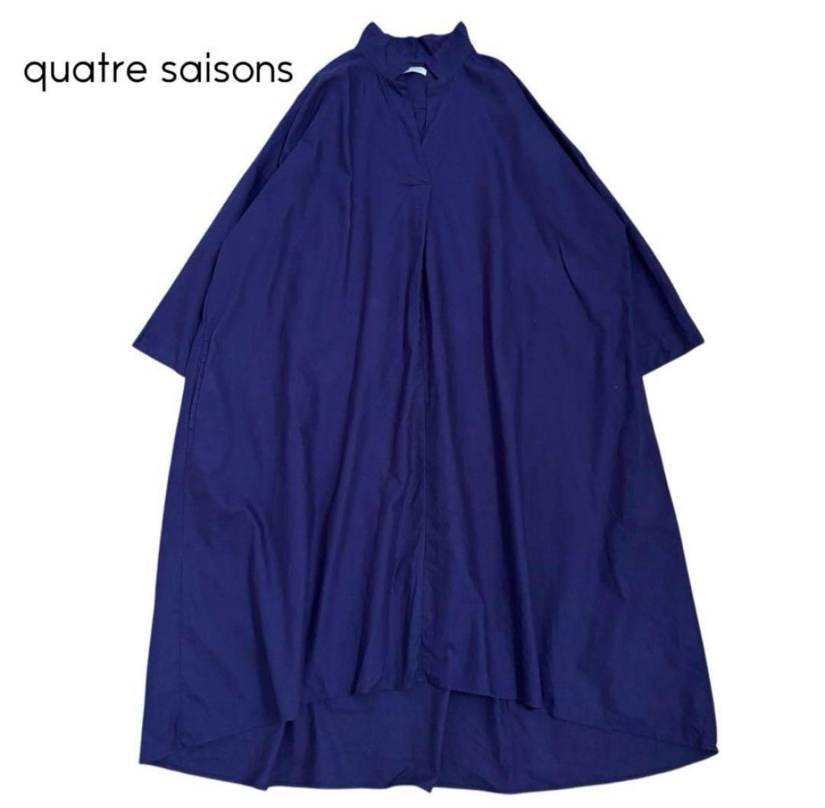 quatre saisons ワイドシャツワンピース 38