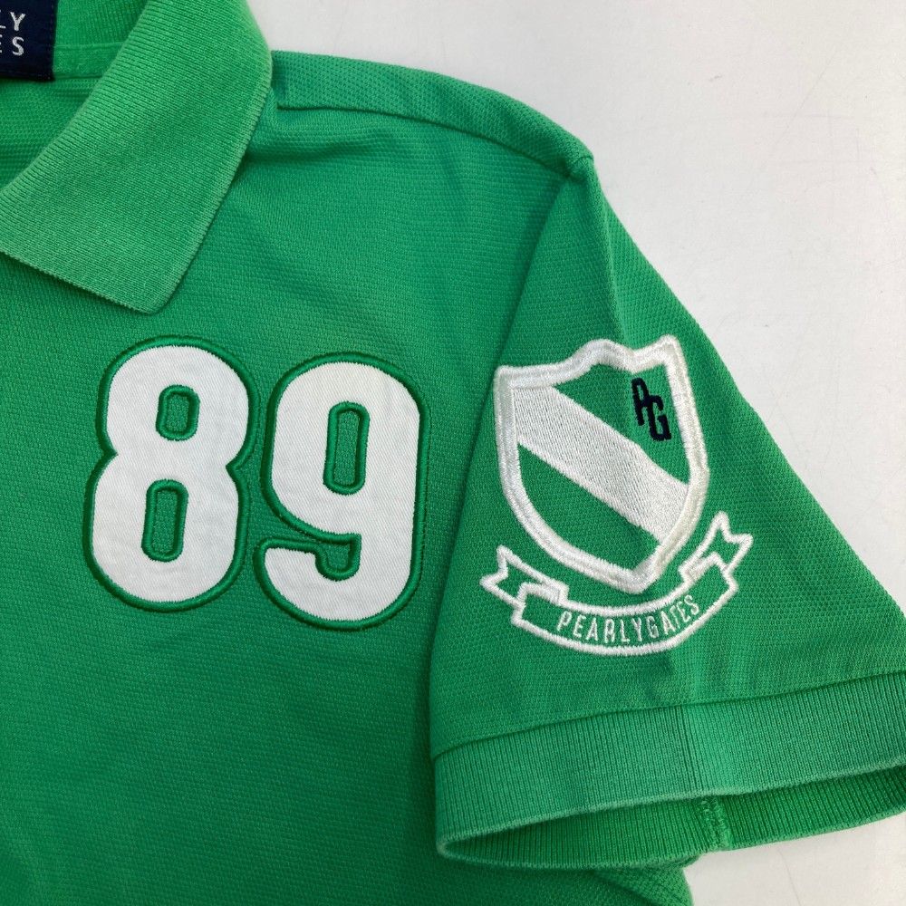 パーリーゲイツ　半袖　ポロシャツ　グリーン　メンズ   3   ゴルフ サイズ：3 PEARLY GATES パーリーゲイツ 半袖ポロシャツ グリーン系