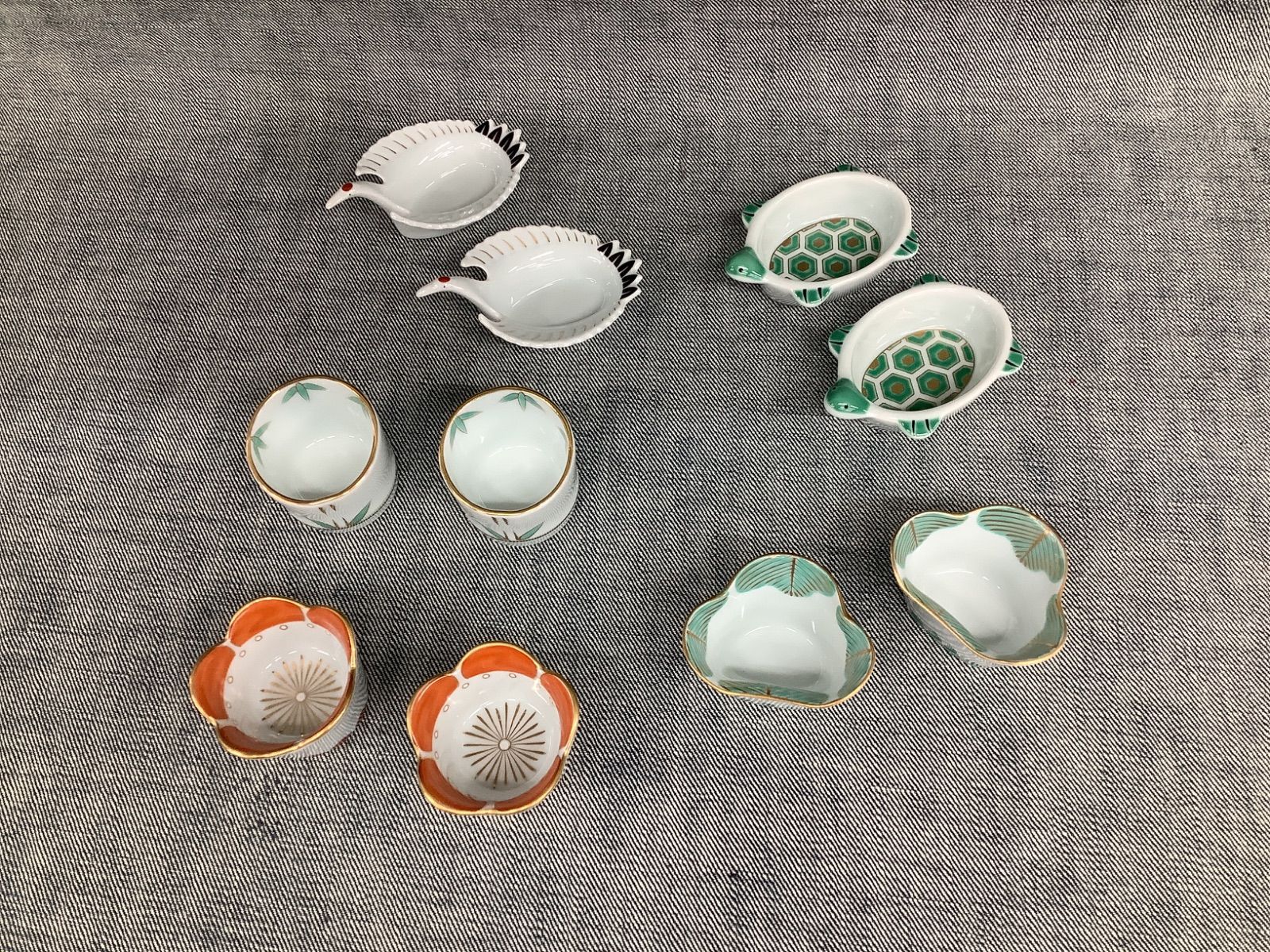 AN 松竹梅 鶴亀 小付 豆鉢 5種セット 2組