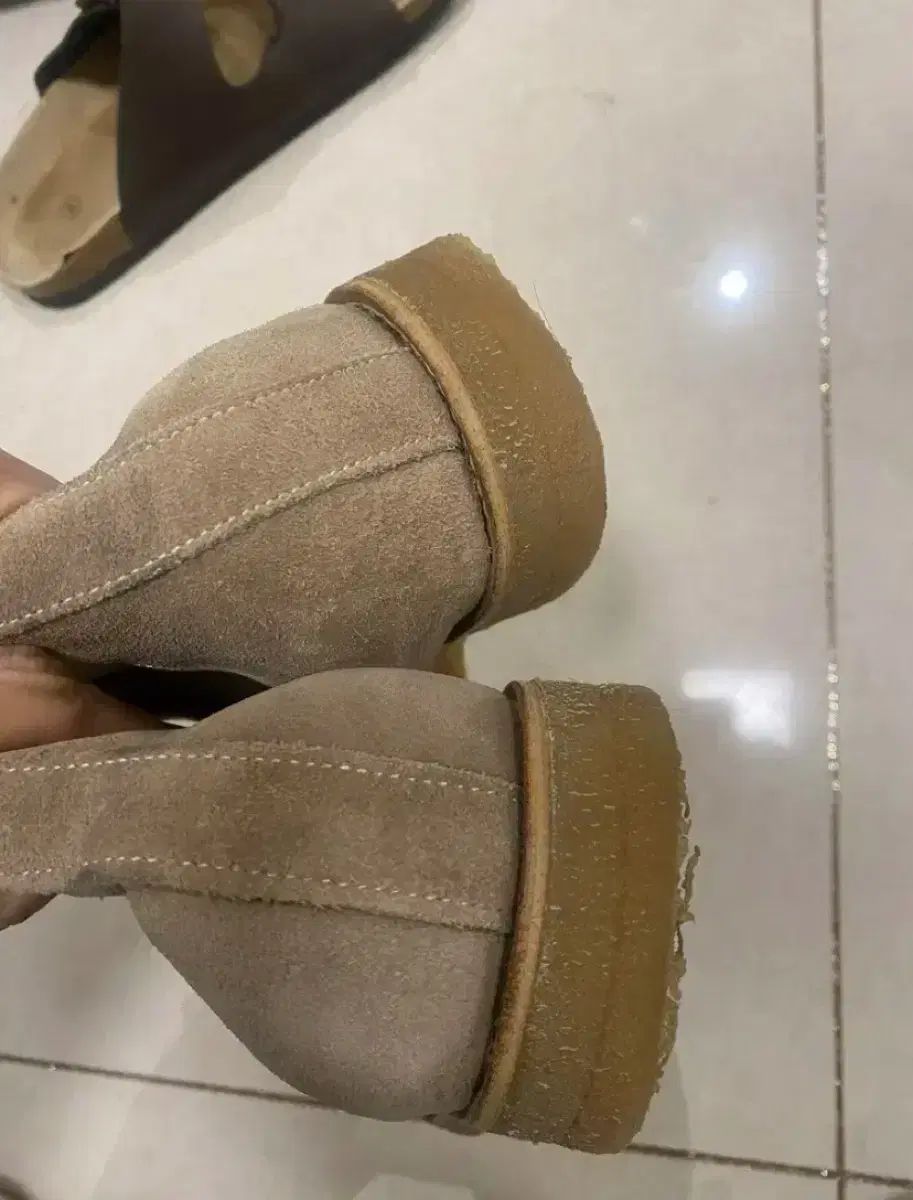  オールセインツ スウェード チェルシー ブーツ ベージュ 41 その他 ブーツ 革靴