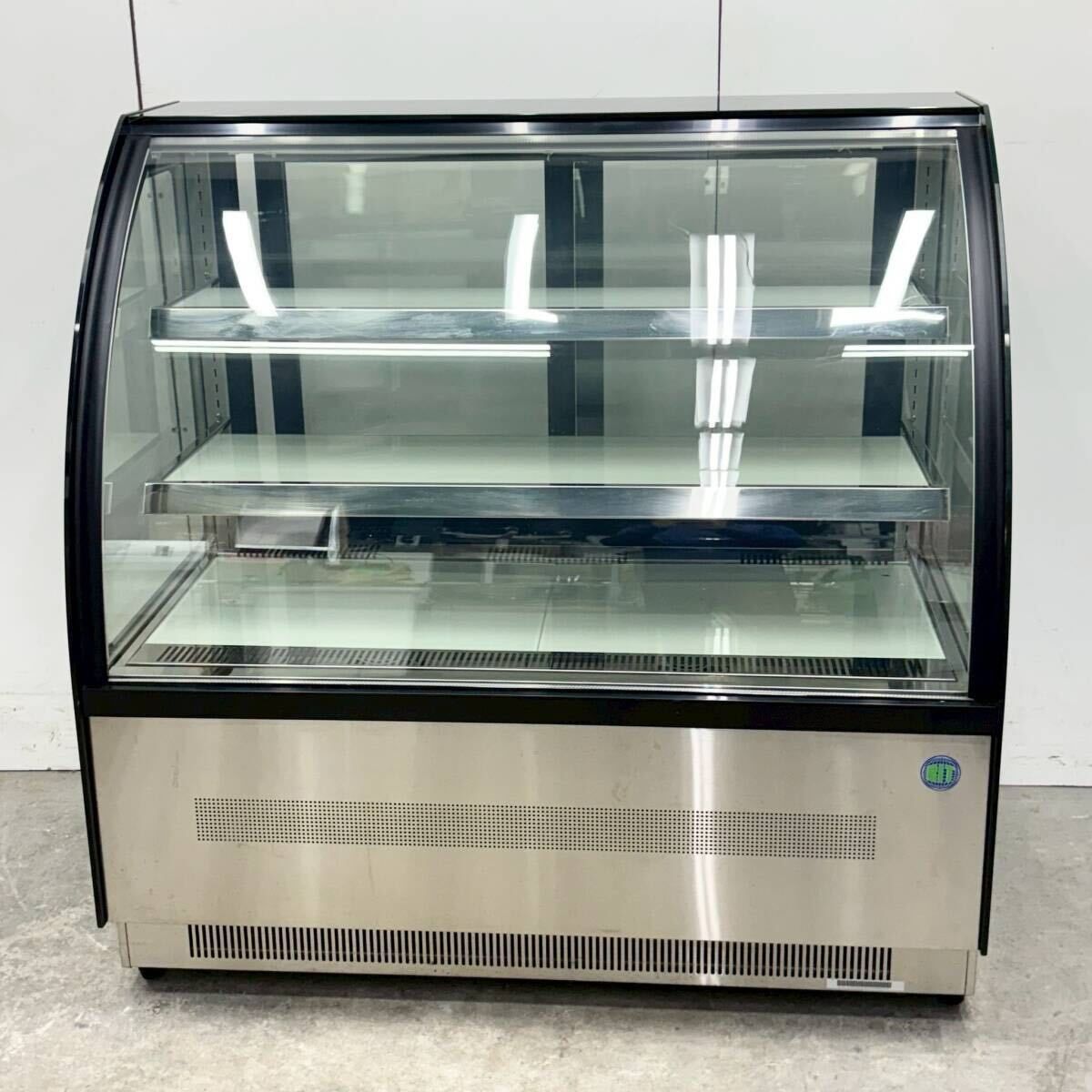 JCM RIT対面冷蔵ショーケース RITS-172T W1200×D680×H1215 100V 2～8℃ 2020年製 ケーキショーケース 業務用 厨房