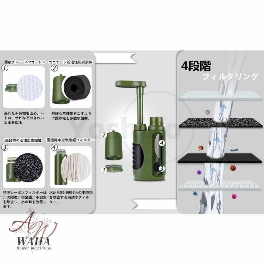 アウトドア 浄水器