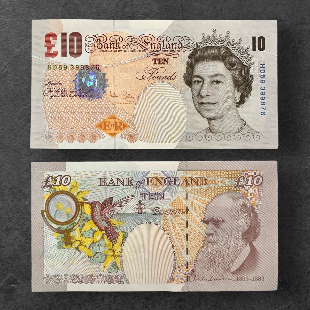 【⭐️新品保管品】 BANK OF ENGLAND TEN Pounds    イギリス ポンド 旧紙幣 10ポンド× 8枚 連番ピン札