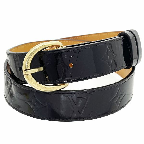 ルイヴィトン ベルト モノグラム ヴェルニ サンチュールヴェルニ パテントレザー アマラント M6979 サイズ80cm LOUIS VUITTON エナメル レザー 革 アパレル 服飾小物 ブランド小物 レディース 女性 き