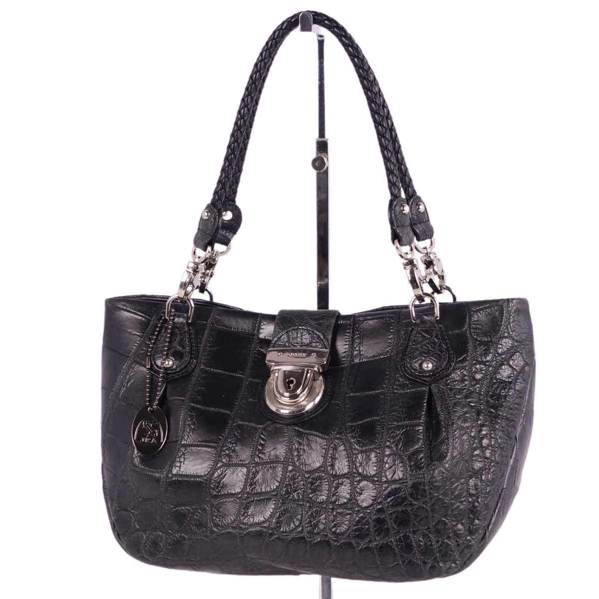 美品 クロコダイル CROCODILE JRA バッグ ハンドバッグ トートバッグ 