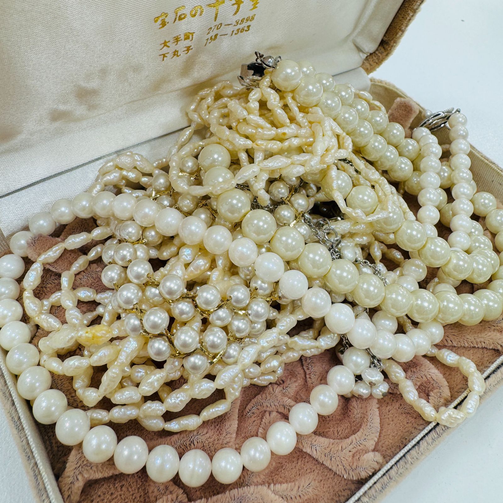 S-10 全てSILVER刻印 真珠 パール 【FS30】真珠 パール ネックレス