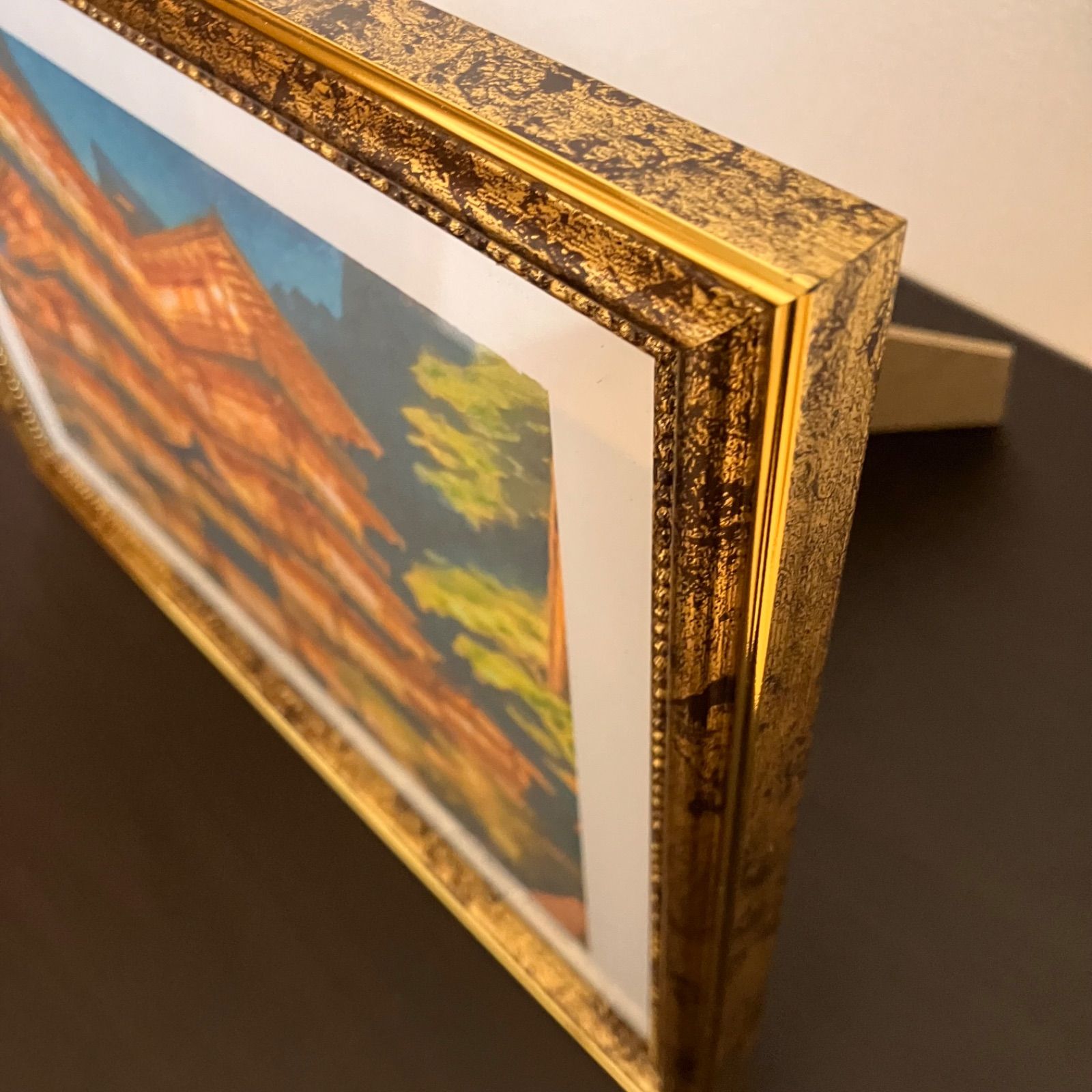 ジブリアート⑨ 千と千尋の神隠しより「金具屋」額装品 額縁寸法33 