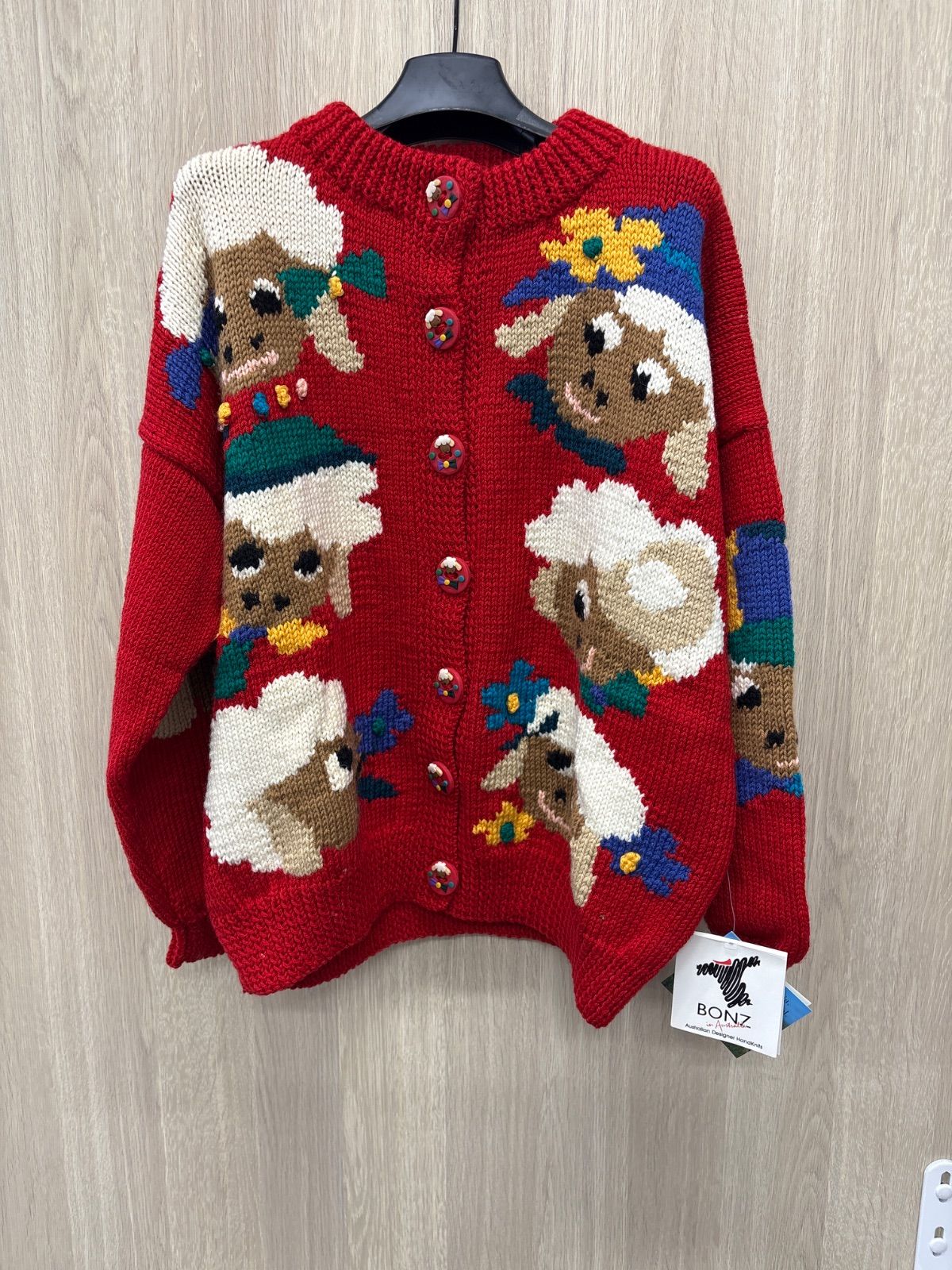 BONZO ボンゾー ボンズ 羊柄 ニットカーディガン - メルカリ