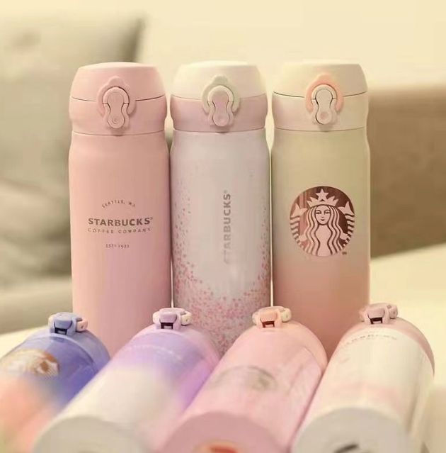 スターバックス　1ℓ保冷水筒　ストローは未使用　ピンク スターバックス 1ℓ保冷水筒 ストローは未使用 ピンク