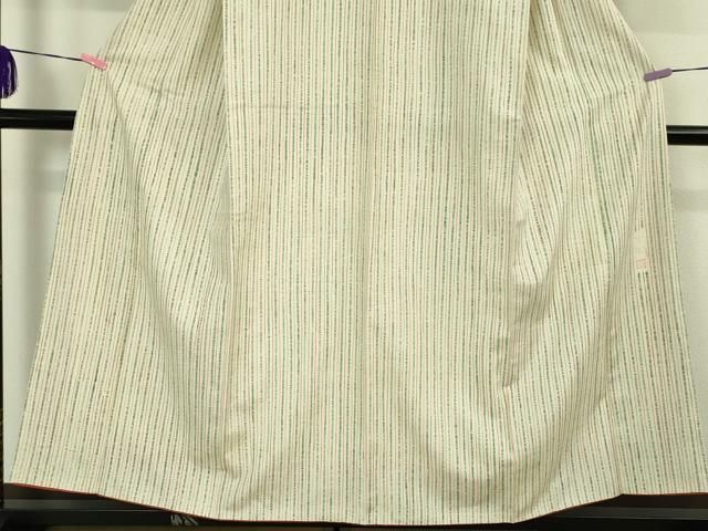 平和屋本店□極上 染司よしおか 五代目 吉岡幸雄 紬 縞 逸品