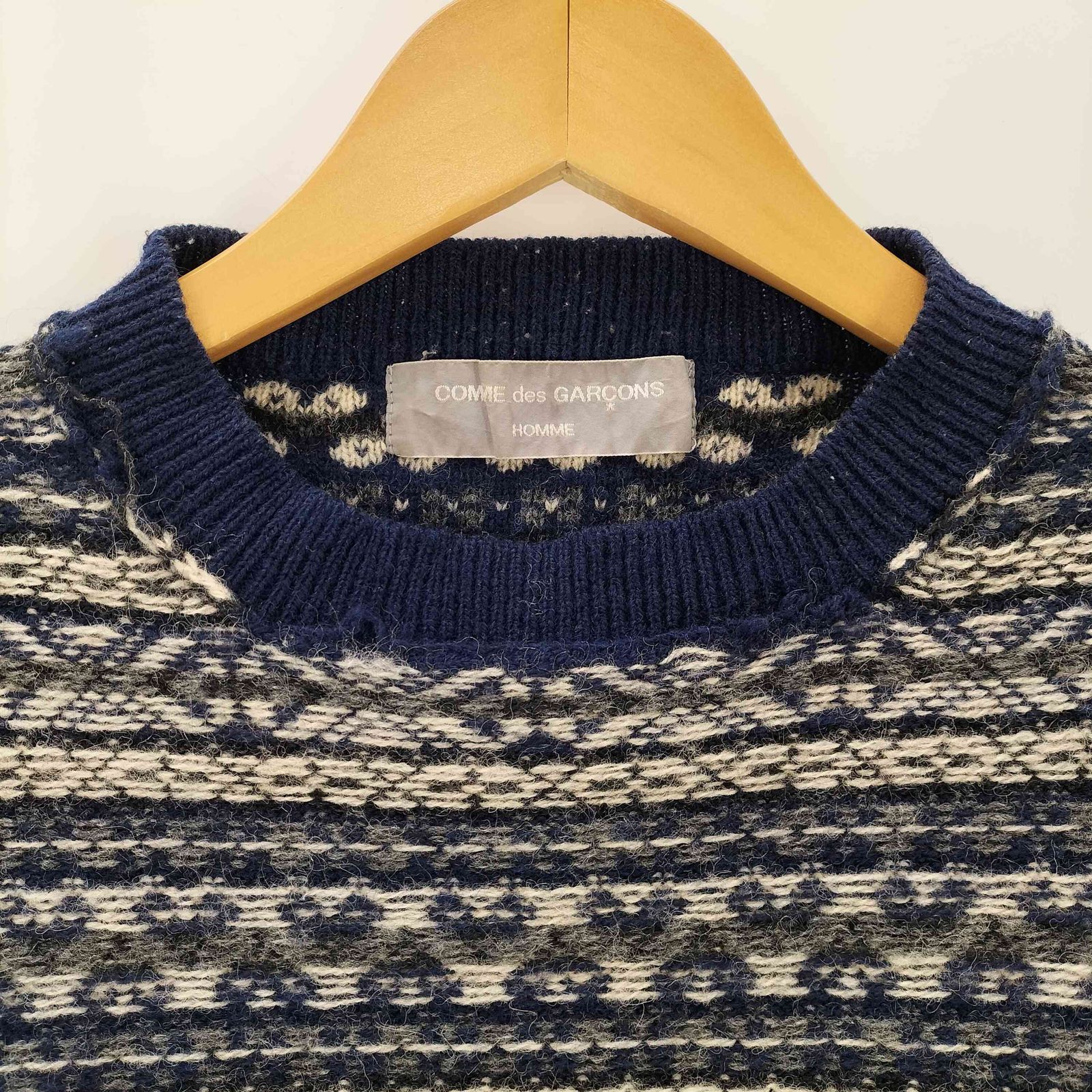 ギャルソン オム アーカイブ ニット 田中オム COMME des GARÇONS HOMME 長袖ニット 1989 田中オム - メルカリ