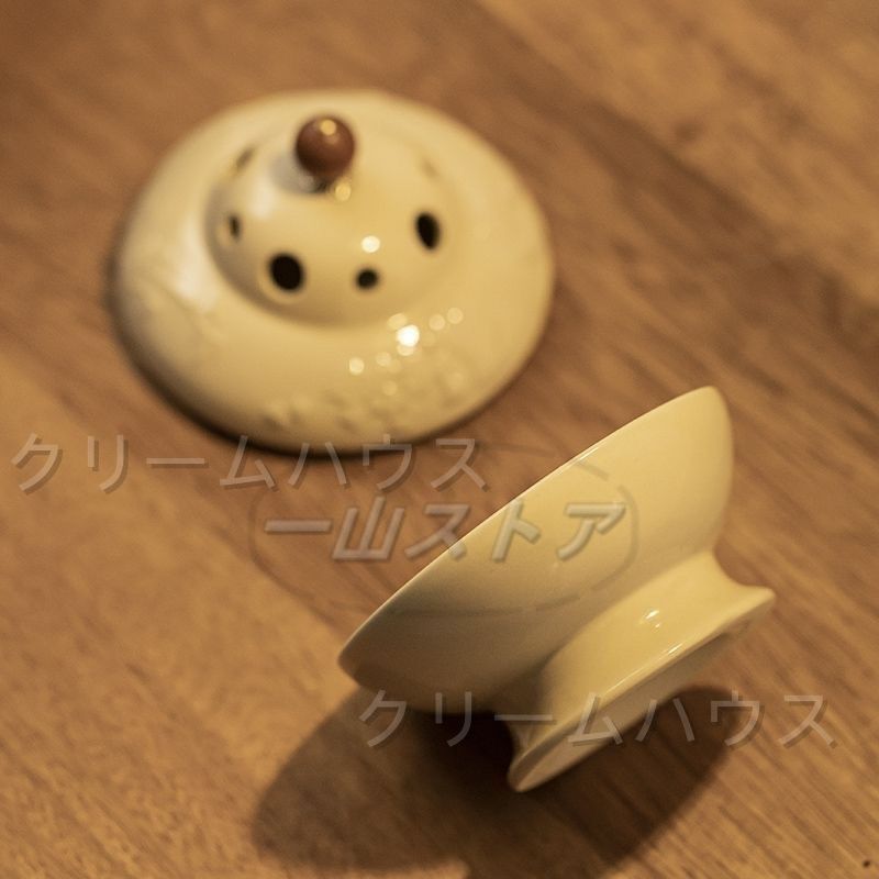 新しい未使用 喜香篆新品梅蘭竹菊四君子盤香炉家庭用高級禅意薫