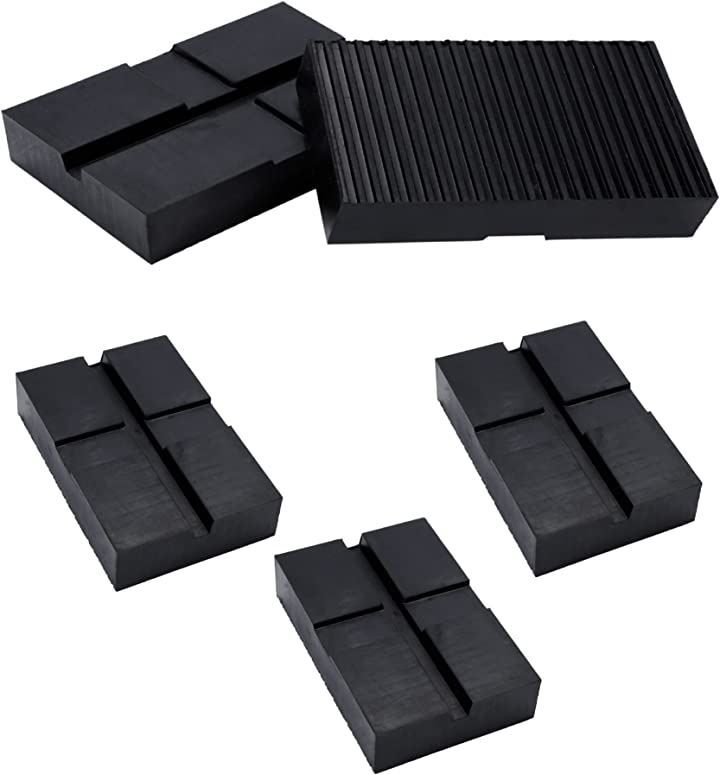 Monica James 高耐久 ゴムブロック リフトアップ 自動車 整備 傷防止 タイヤ交換 嵩上げ ジャッキパッド メンテナンス 修理 4個セット 180x120x40mm( 180x120x40mm) 人気・おすすめ｜安定人気・収納便利におすすめ 期間限定割引 配送追跡可 国内発送・短納期対応