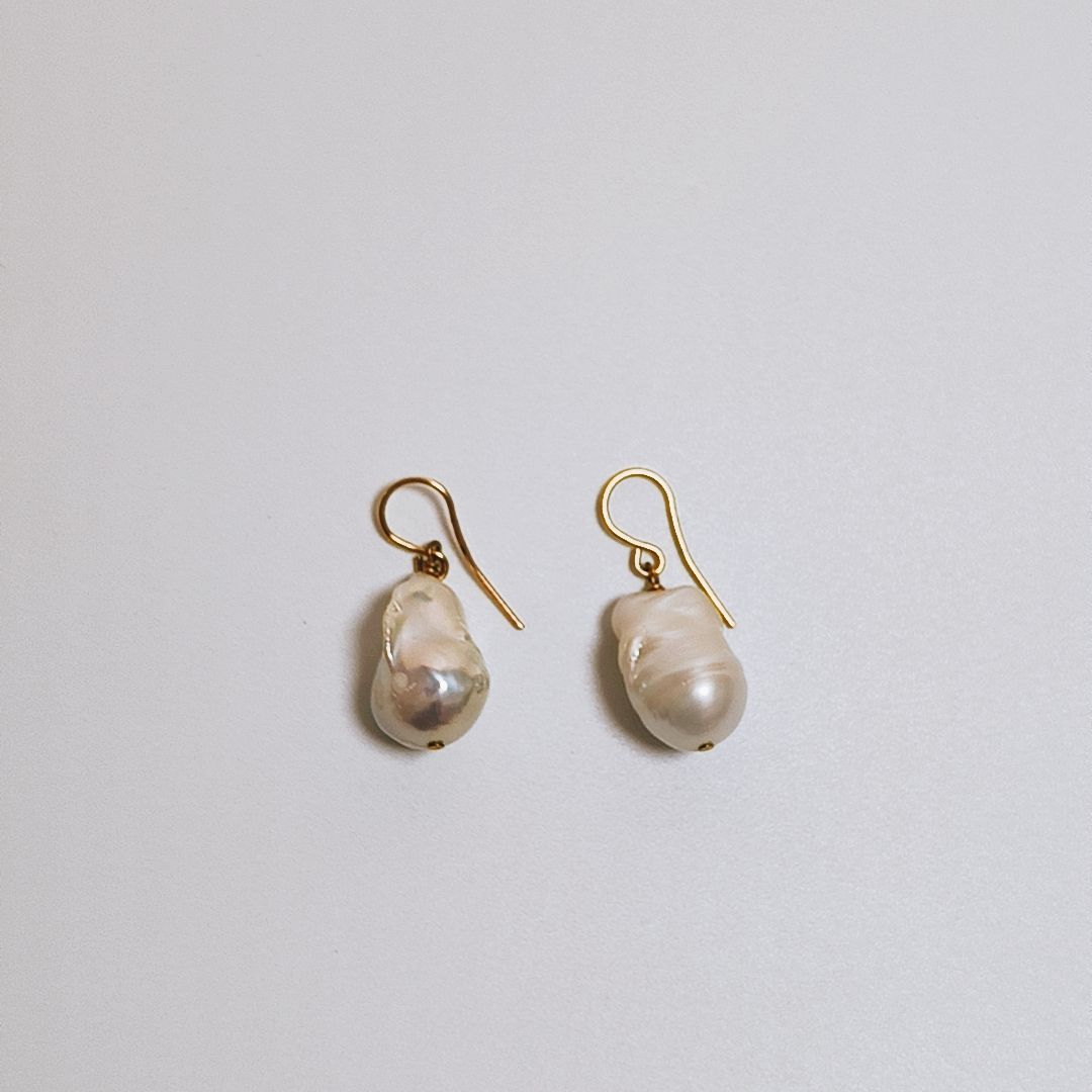 【JIL SANDER】淡水パール フープピアス ハンドメイド 送料込み 関税込】◇JIL SANDER ジルサンダー◇フープ パール ピアス