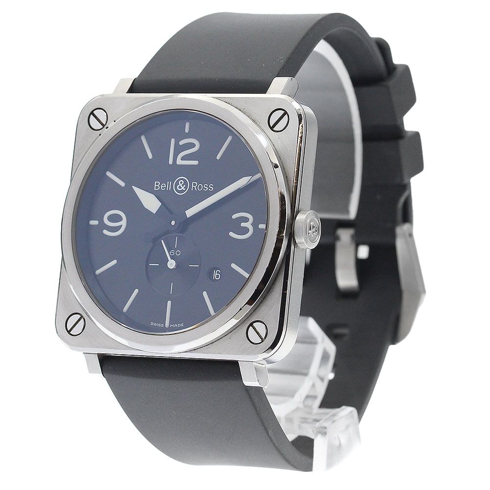 ベル＆ロス Bell＆Ross BRS-64 デイト クォーツ メンズ保証書付き_  