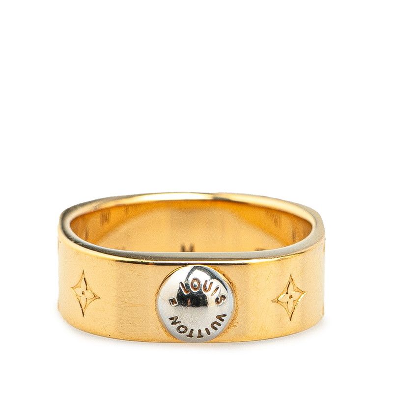 ルイ ヴィトン リング ナノグラム 指輪 #M M00211 ゴールド メッキ  