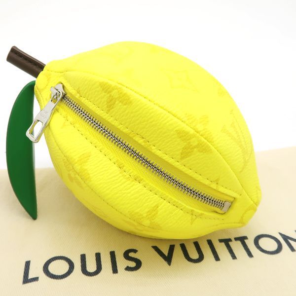 LOUIS VUITTON ポシェット レモン M81197 ポーチ 2022 RFID 美品 ルイヴィトン バッグチャーム ◆送料込◆質屋-8427