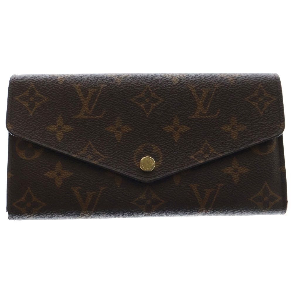 LOUIS VUITTON ルイヴィトン モノグラム ポルトフォイユ サラ ローズバレリーヌ 二つ折り長財布 ブラウン レザー M62235