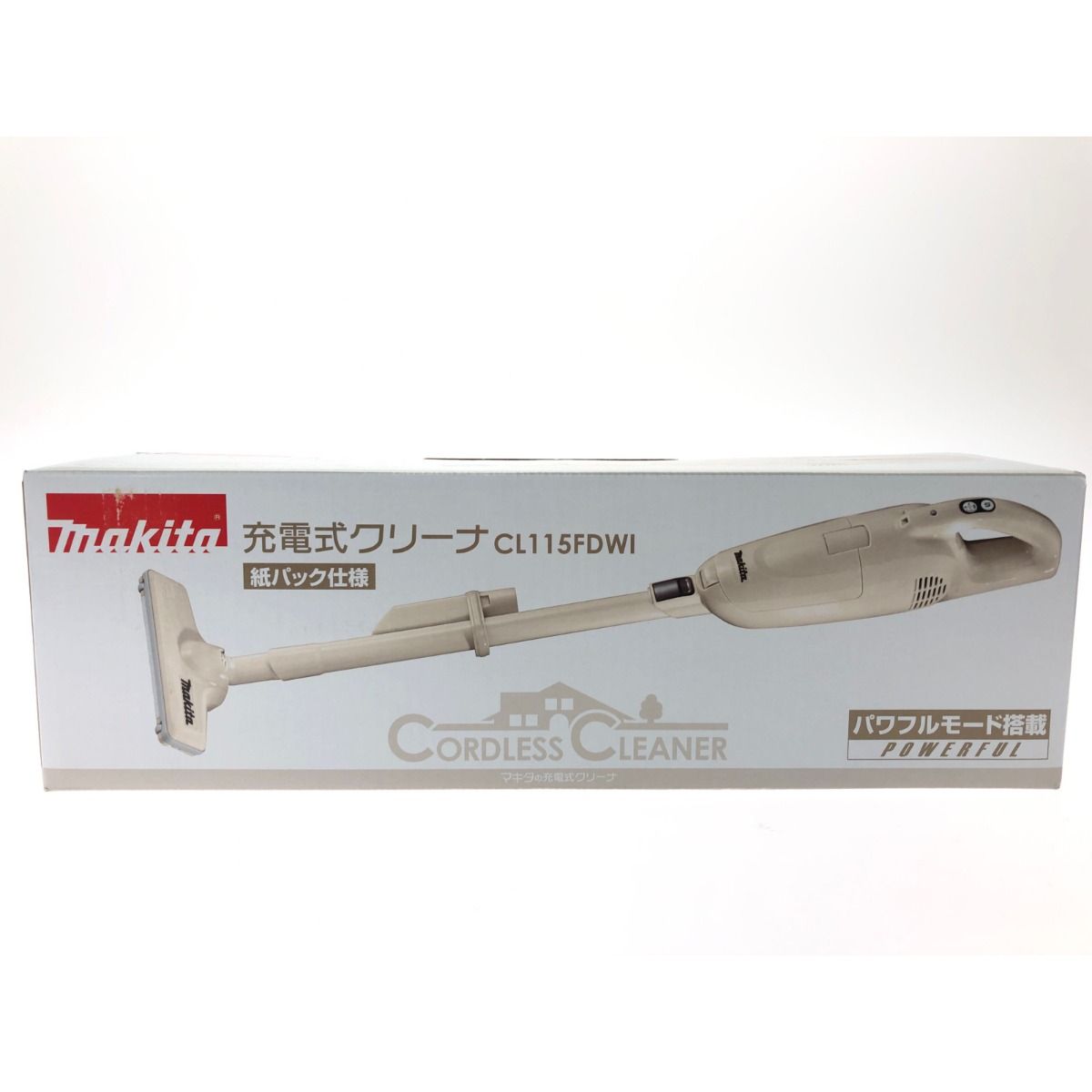 MAKITA マキタ コードレス式 充電式クリーナー 紙パック仕様 CL115FDW1 アイボリー
