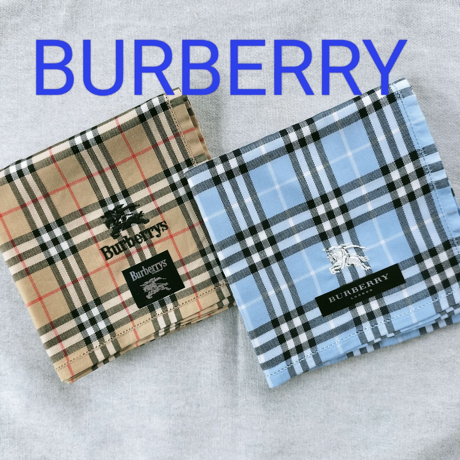 バーバリーハンカチ BURBERRYLONDONメンズハンカチセット 王道の