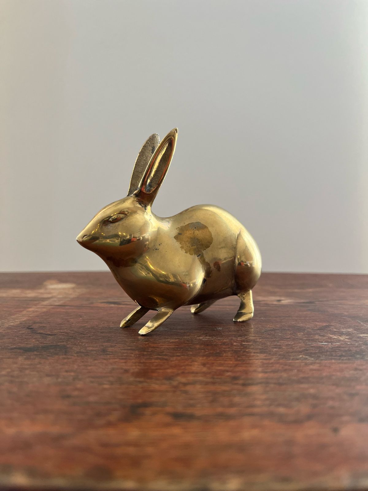 真鍮ウサギの置物・文鎮 Vintage Brass Rabbit Figures Paper Weight
