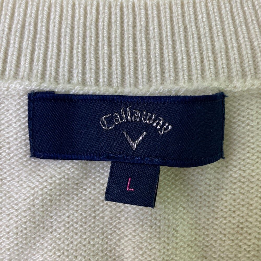 CALLAWAY キャロウェイ ニットセーター ベア柄 ホワイト L 楽天市場】キャロウェイ ゴルフ メンズ ニットベスト C23119100
