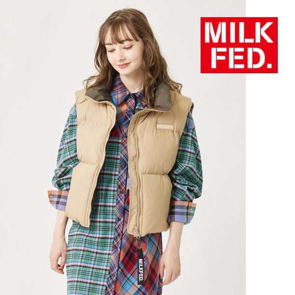 アウター ベスト ミルクフェド MILKFED REVERSIBLE PUFFER VEST