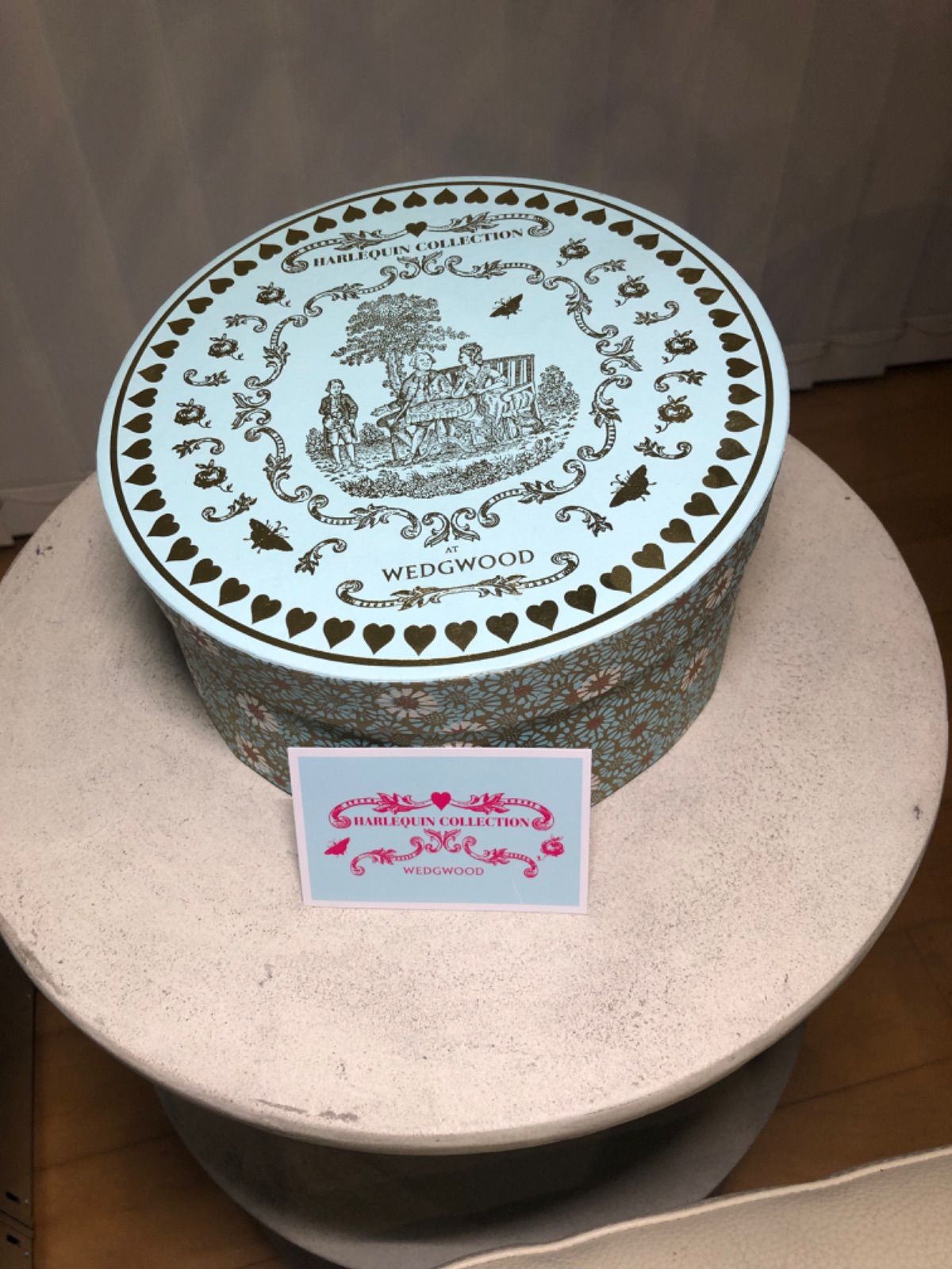 ブルー♪♪ウェッジウッド ハーレクィーンコレクション カッコウ ティーカップ＆ソーサー ウェッジウッド ハーレクィーンコレクション ブルーム青小紋　兼用 ティーカップ＆ソーサー　箱付き | 輸入洋食器店アイン　店