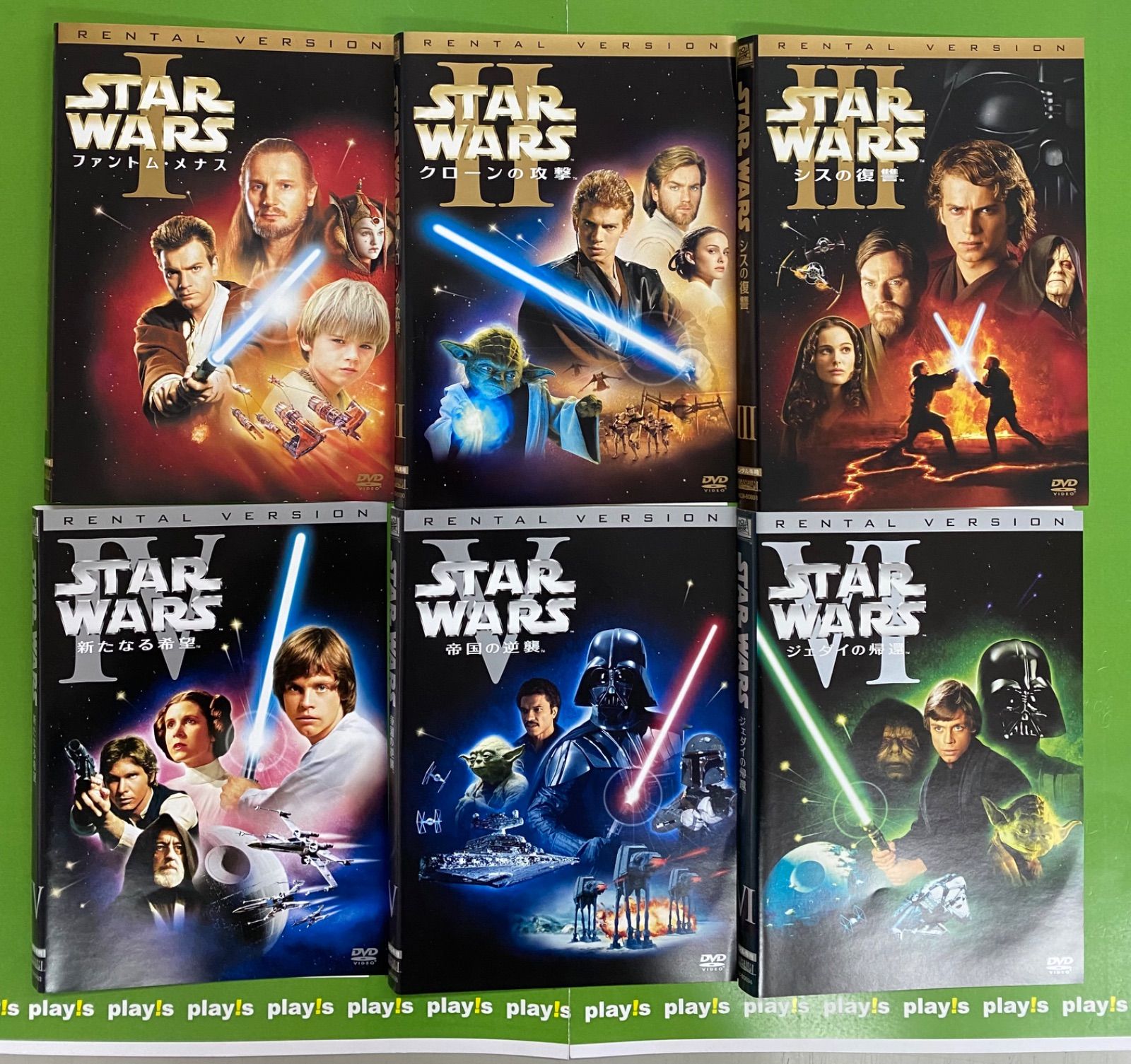 スターウォーズ エピソード1～6 全6巻セット レンタル落ち DVD