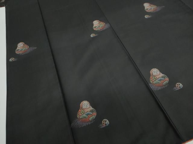 平和屋着物○本場大島紬 9マルキ 地空き 古代染色純泥染