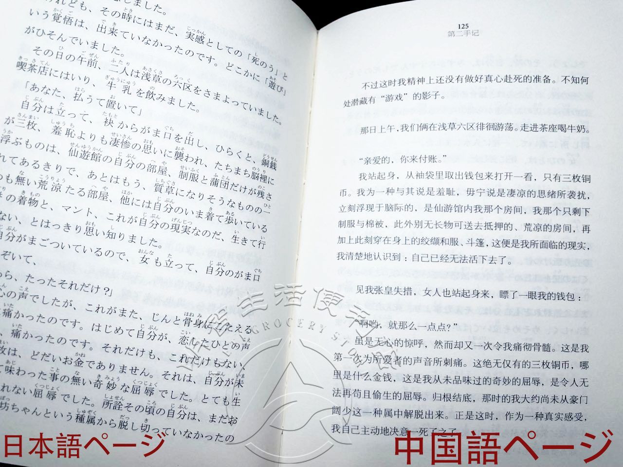 小説　中日双语 中日双語　中国語勉強　日本語勉強　外国語勉強 人間失格　羅生門 中日対照　日中対照