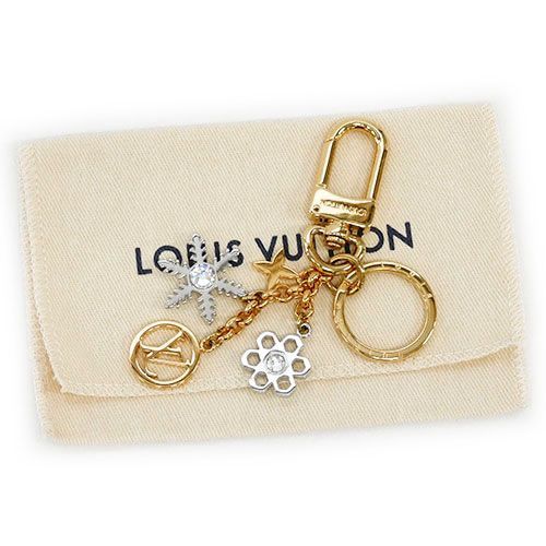 ルイヴィトン キーリング LV チャーム ゴールドxシルバー T-J5125 - 買