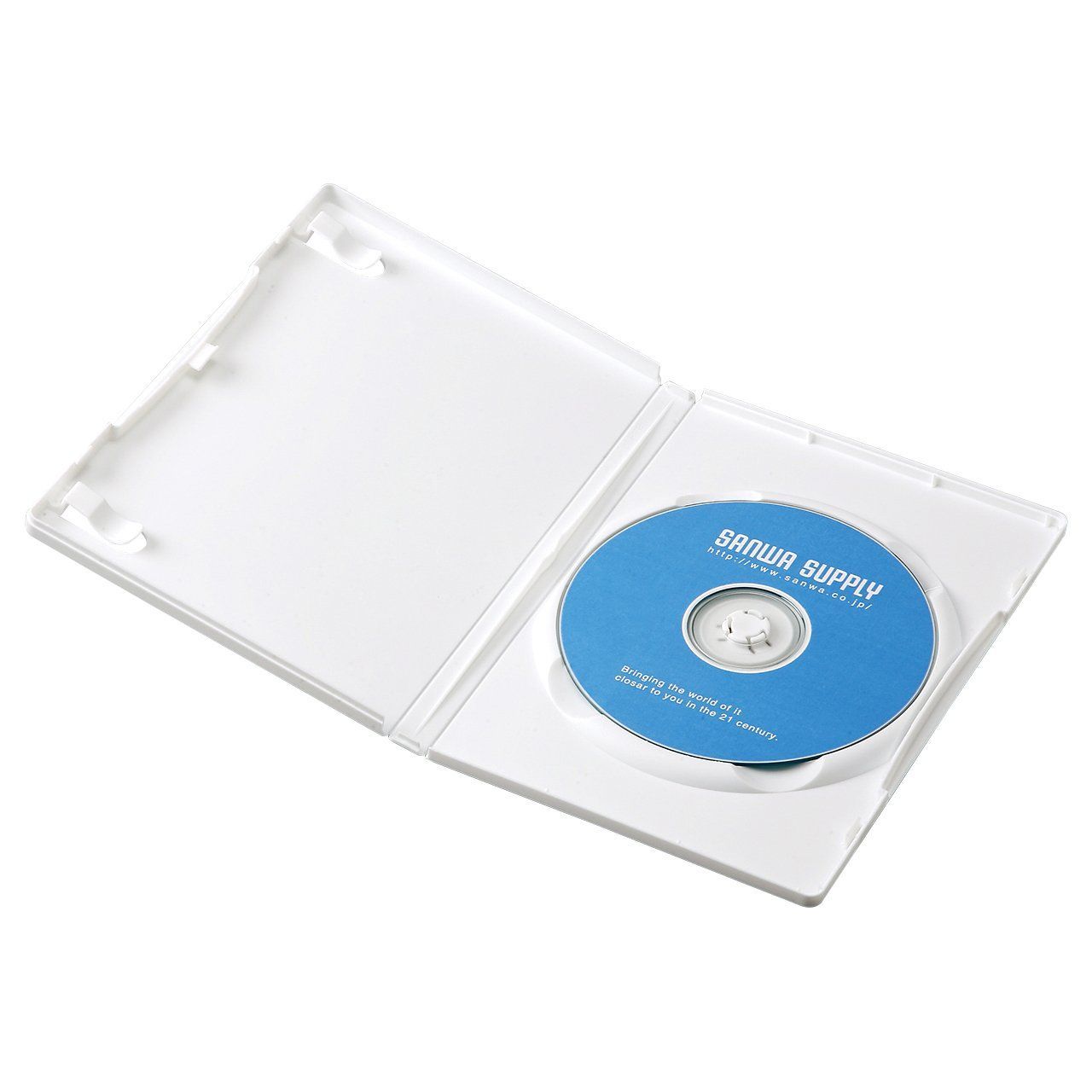 新品 サンワサプライ DVDトールケース 1枚収納×10 ホワイト DVD-TN1-10W