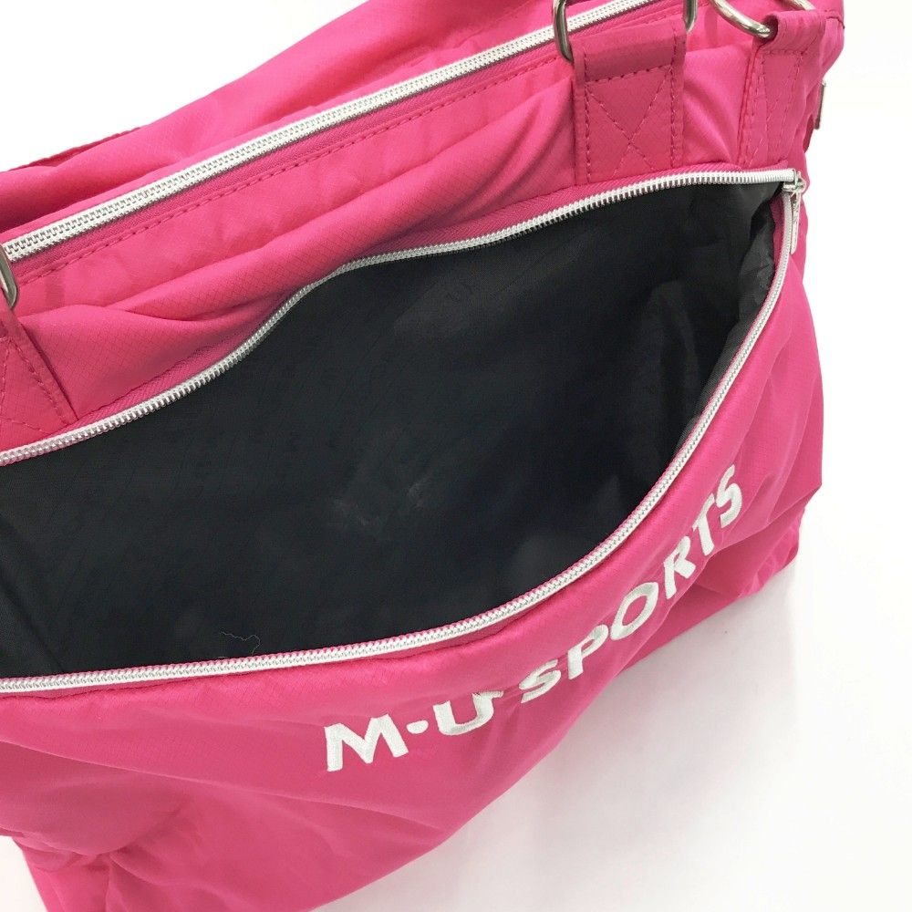 M-U SPORTS ピンク ボストンバッグ ゴルフバック ゴルフ M-U SPORTS