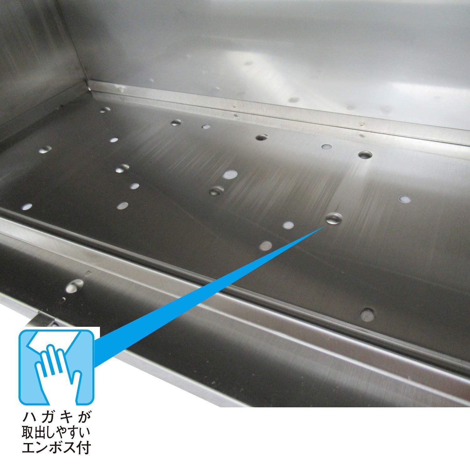 大型ステンレスポスト 連休期間の新聞もスッポリ受取り