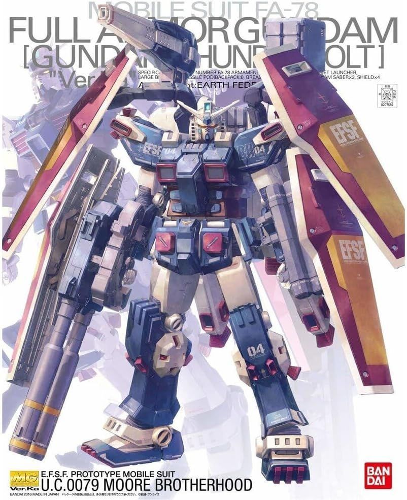BANDAI SPIRITS(バンダイ スピリッツ) MG 機動戦士ガンダム サンダーボルト フルアーマー・ガンダム Ver.Ka (GUNDAM THUNDERBOLT版) 1/100スケール 色分け済みプラモデル