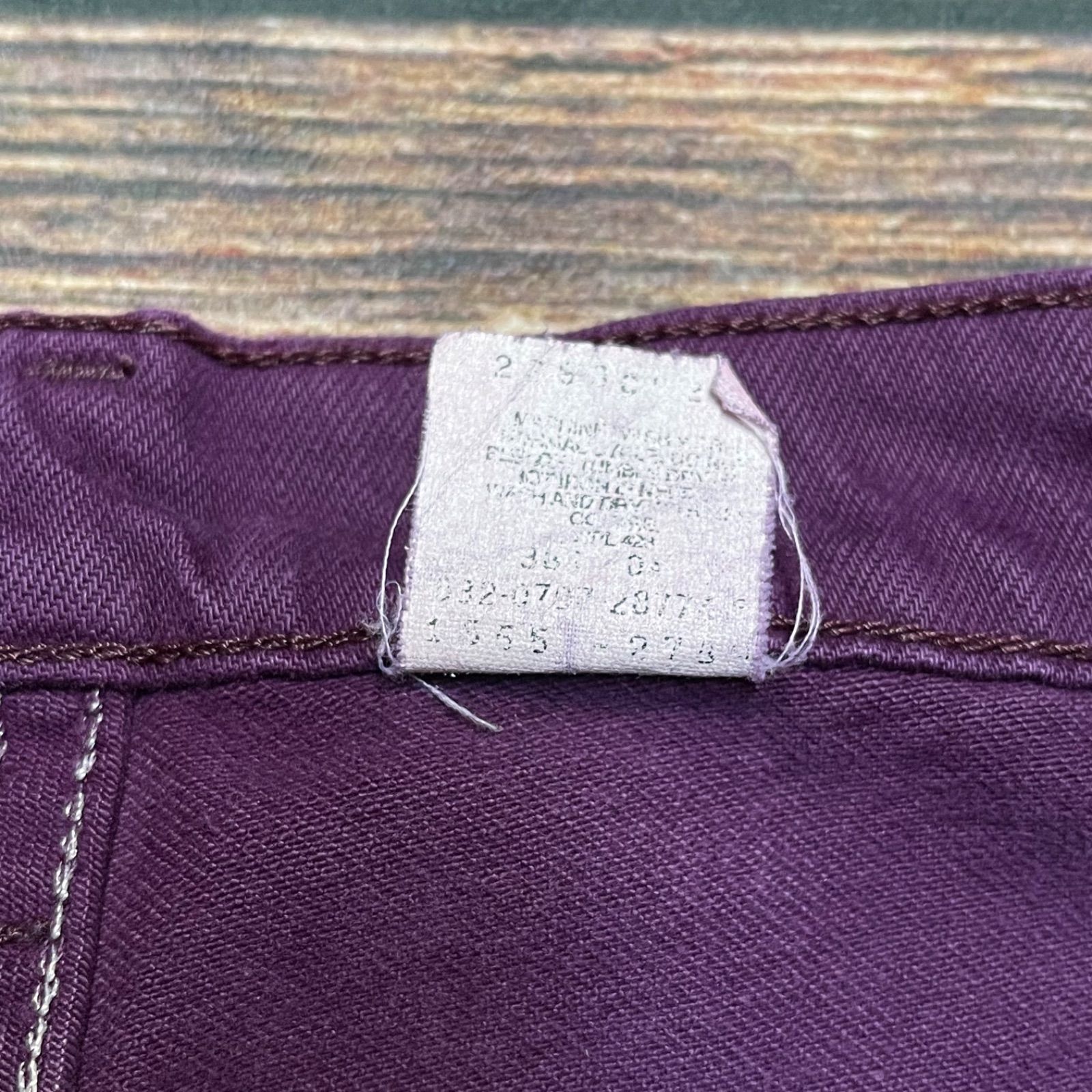 levi's 550 赤紫 デニム 90's USA製 Levi's550 紫デニムパンツ W32 | 古着屋DIGDIG