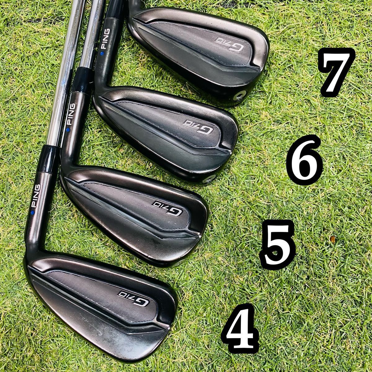G710 ピン メンズ ゴルフ アイアンセット 5本 S オレンジ 初心者 入門