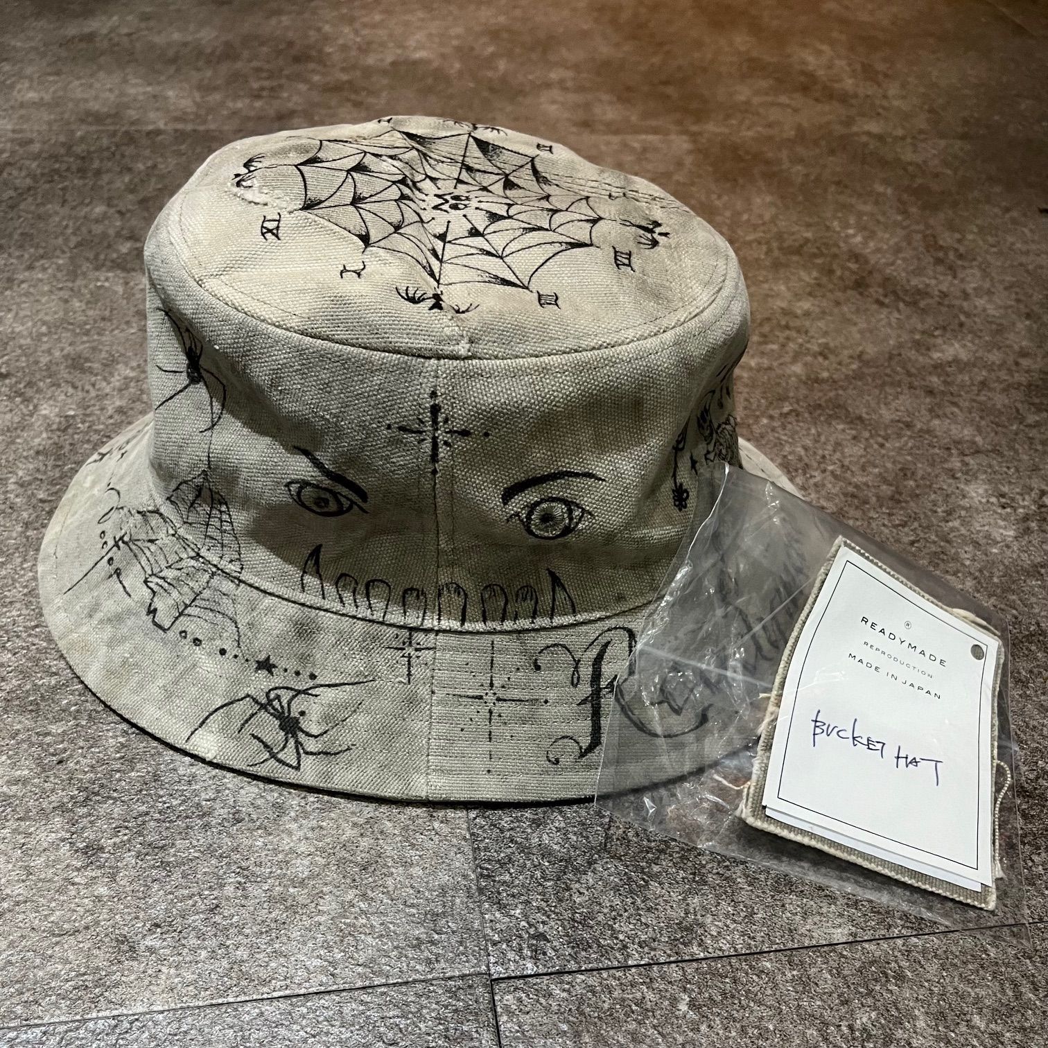 定価85800円 新品同様 READYMADE 23AW DR.WOO BUCKETHAT TATOO