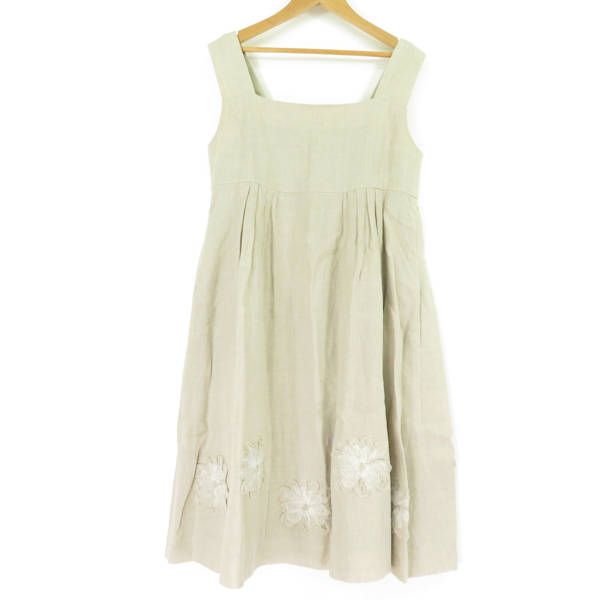 美品 FOXEY フォクシー Dress Soleil ワンピース 40 リネン100％ ドレス レディース AY2901A58 - メルカリ