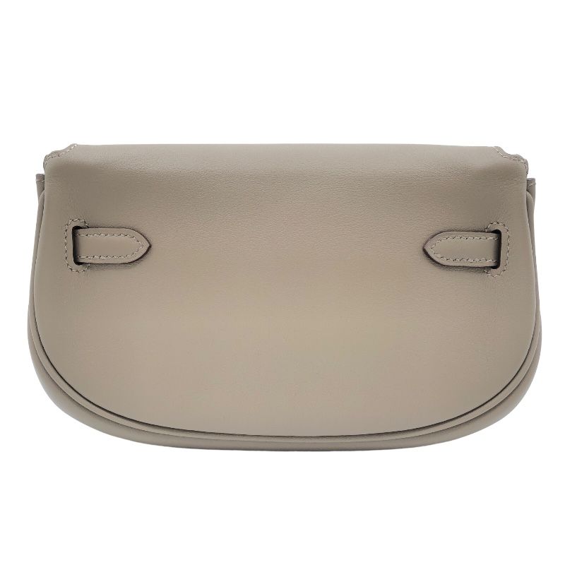 エルメス HERMES ケリームーブ W刻 エトゥープ シルバー金具 ヴォー  