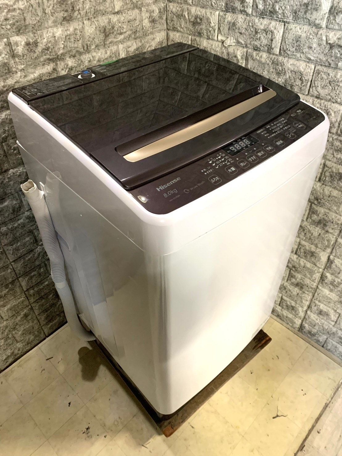 全国送料無料☆3か月保障付き☆洗濯機☆2021年☆ハイセンス☆HW-DG80A 